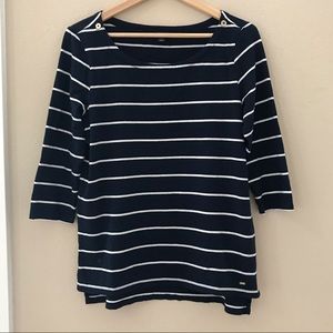 💕3 for $20!💕 Navy & White Striped Shirt